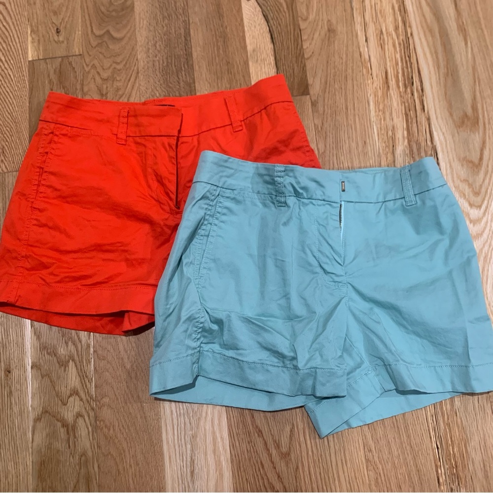 2 pairs of j crew chino shorts